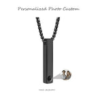 Customized Titanium Steel Photo Necklace - 6th Iron Anniversary Projection