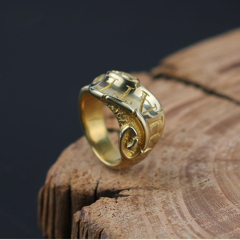 Copper Wedding Gift Customized Copper/14K Gold Ribbon Ring for Men and Women with Exclusive Design (57 chars)