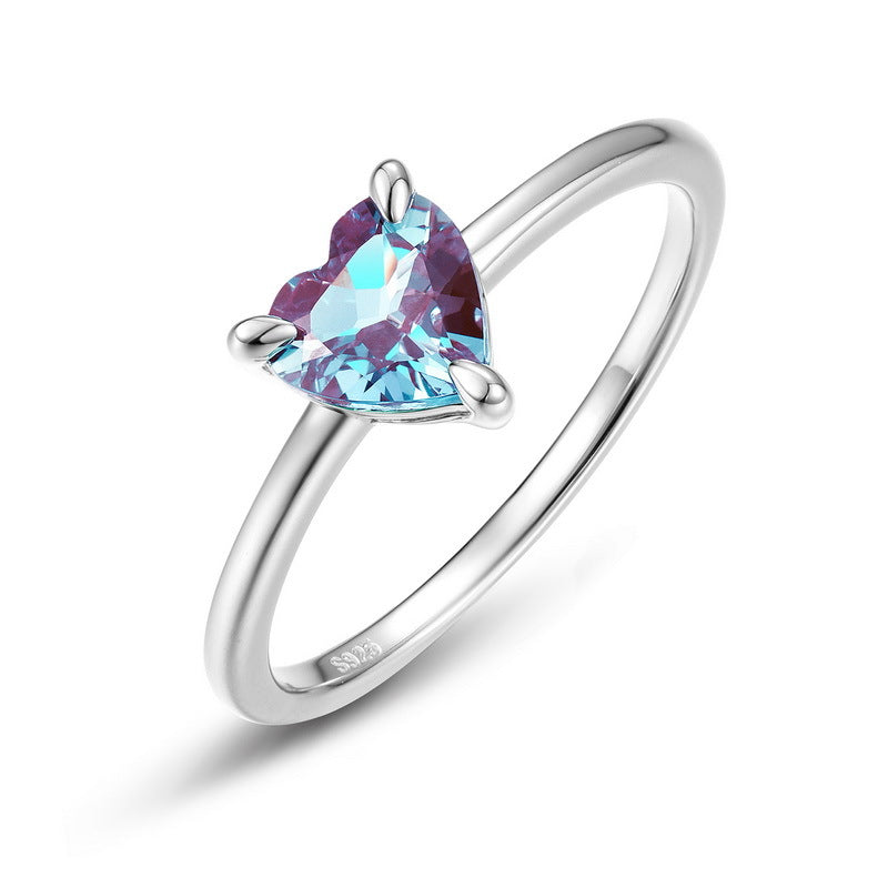 Alexandrite Fashion Trend Ring Women's Style