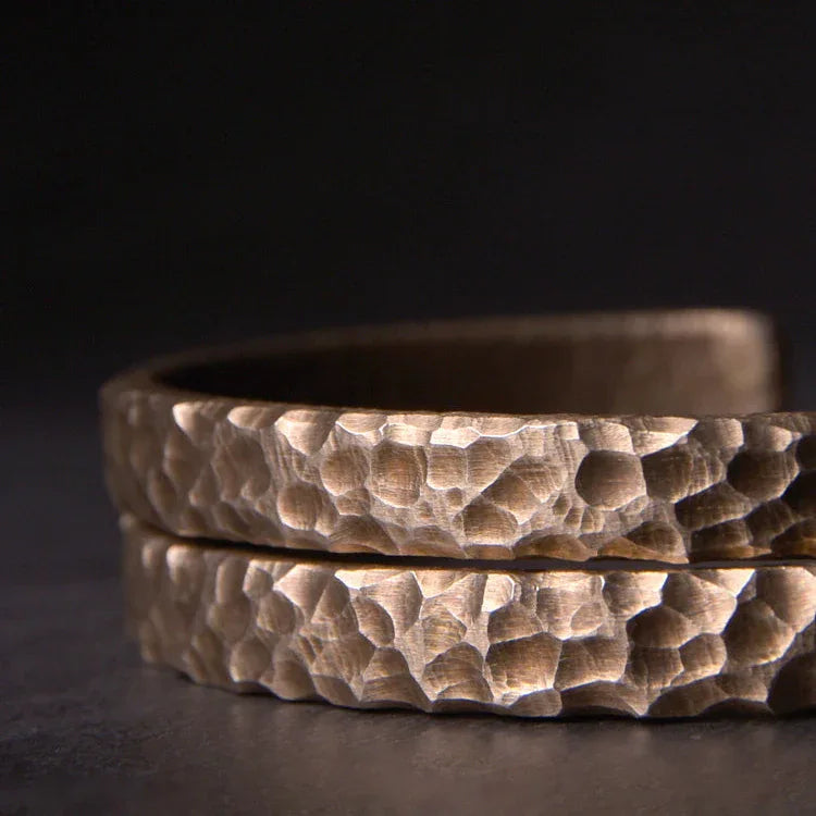 Solid Brass Couple Cuffs - OOAKB