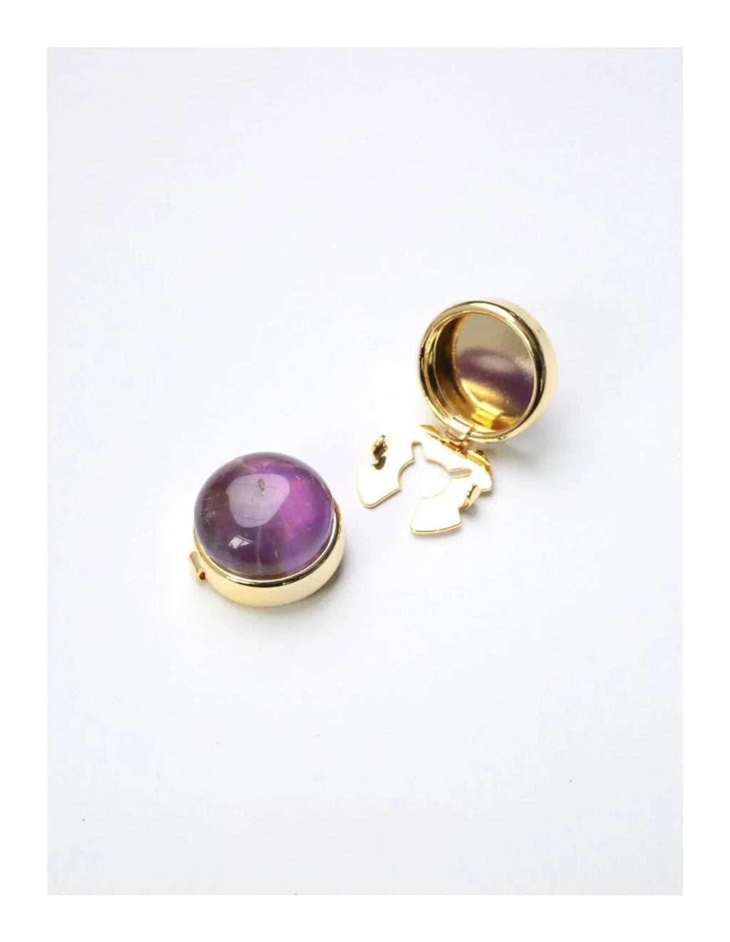 Customized Colorful Tourmaline Cufflinks - 8th Anniversary Engraved No-Punch - OOAKB