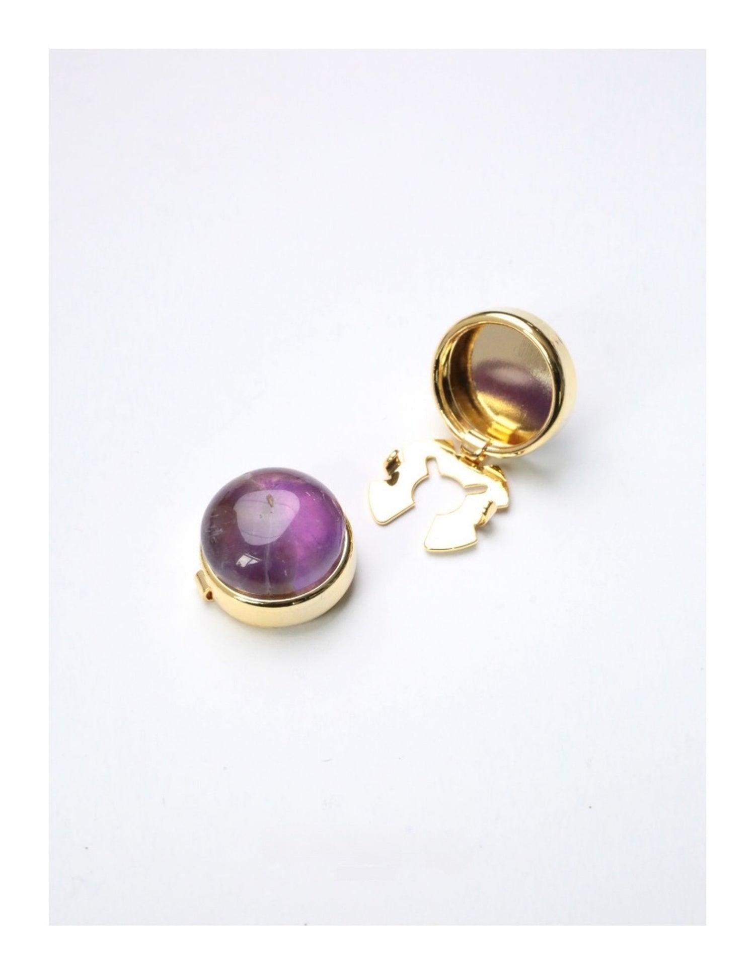 Customized Colorful Tourmaline Cufflinks - 8th Anniversary Engraved No-Punch