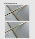 Customized Copper Moses Staff Bookmark - 7th Anniversary Engraved Gift Set
