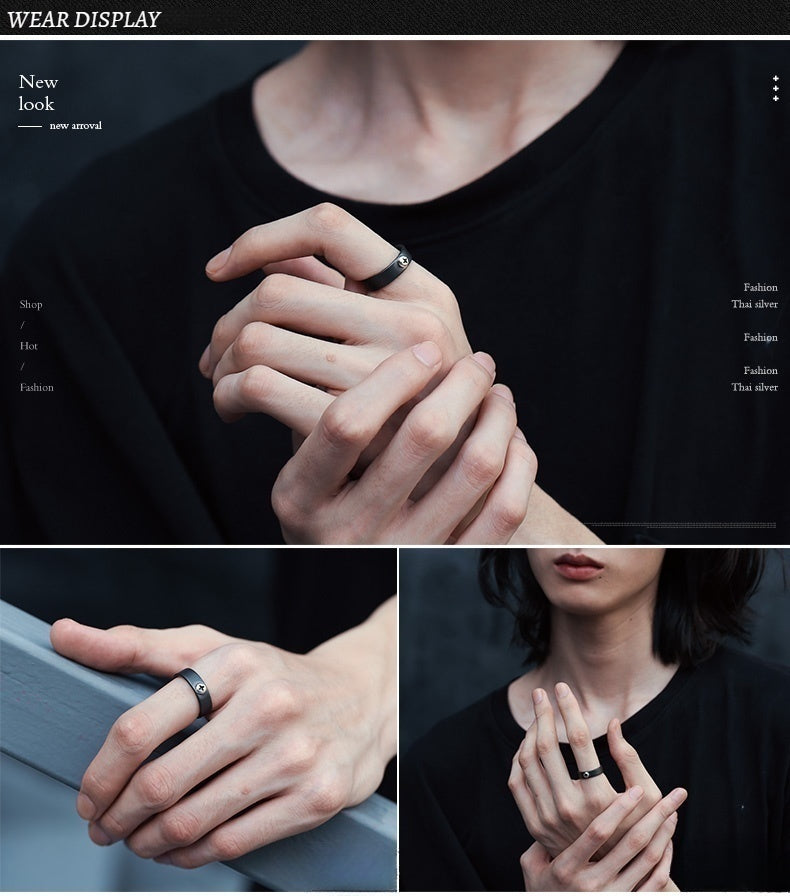 Cross-Screw Ceramic Ring – 9th Anniversary Gift