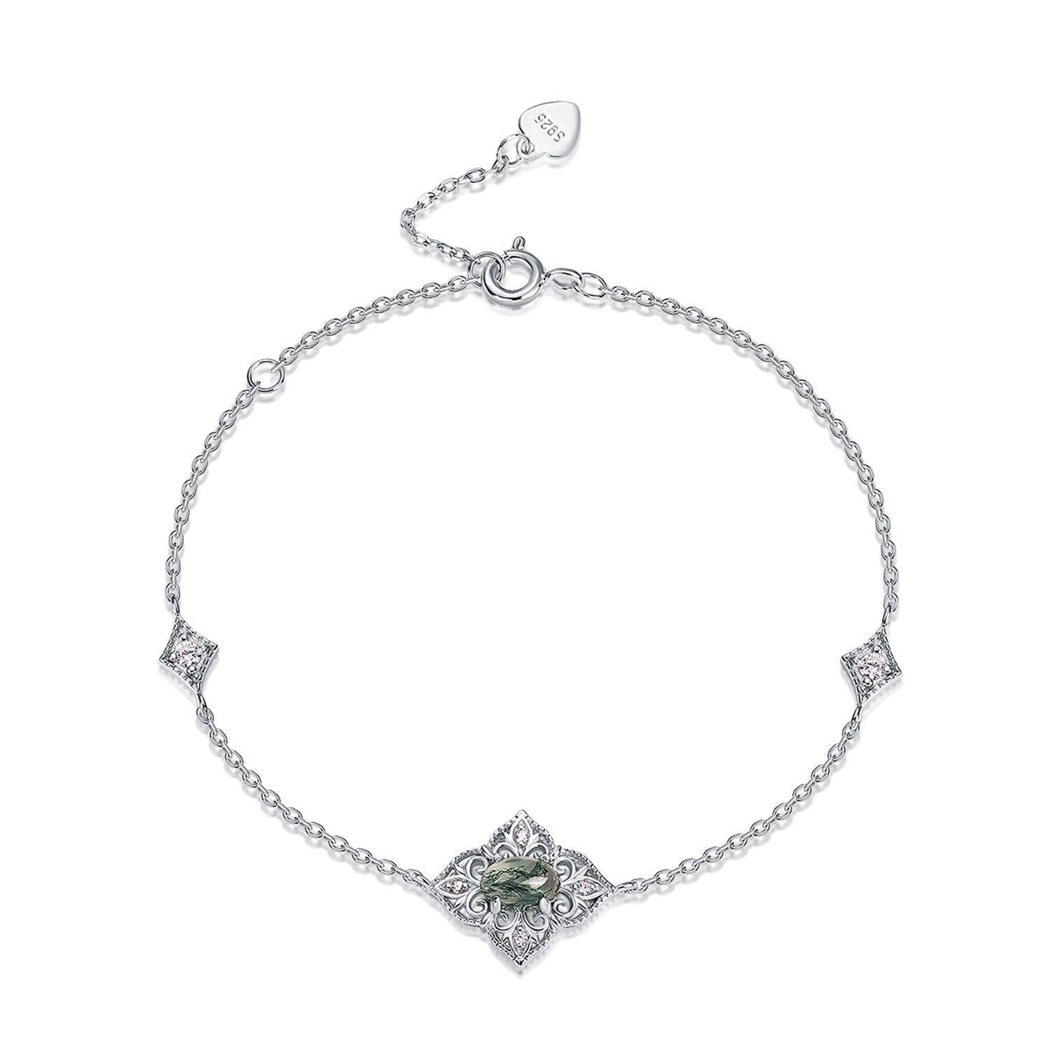 Unique Moss Agate Bracelet