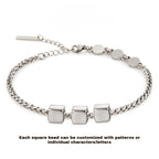 6th Anniversary Customized Women's Bracelet/Anklet Iron Anniversary