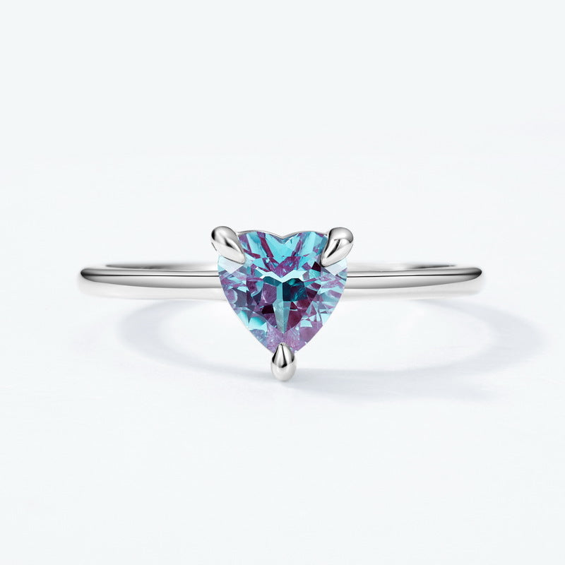 Alexandrite Fashion Trend Ring Women's Style