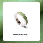 Hand - Stitched Leather Wedding Gift Customized with Colorful Inlay for 3rd Year