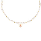 Niche Baroque Heart-Shaped Pearl Collarbone Chain