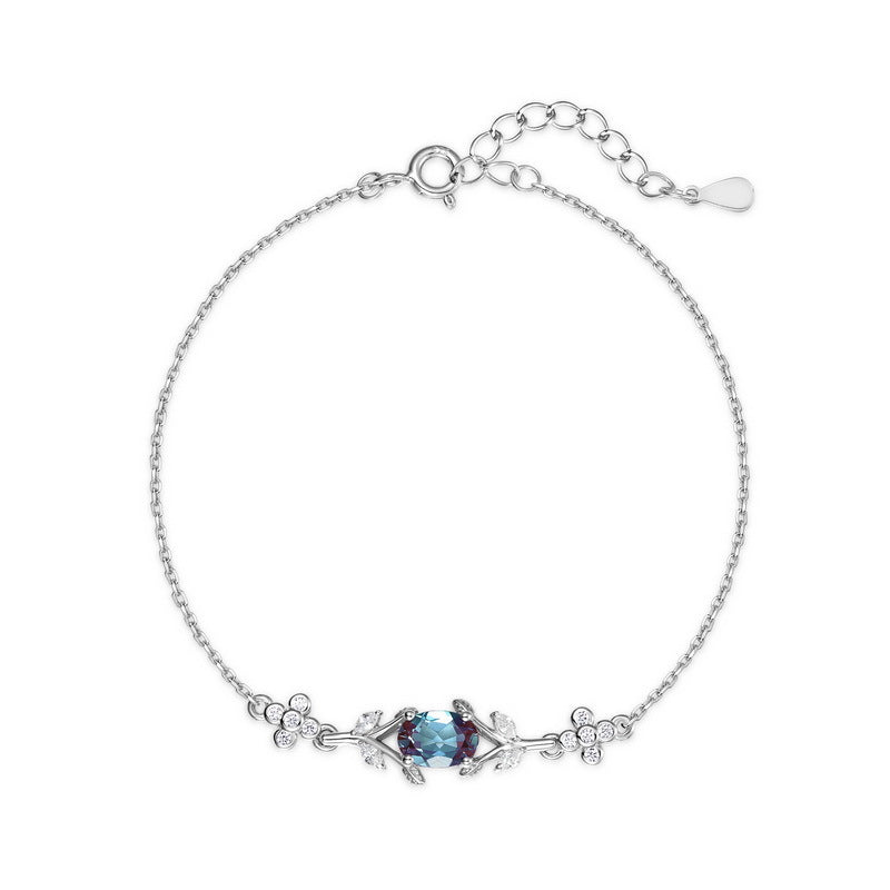 Silver Alexandrite Ins Style Personalized Bracelet