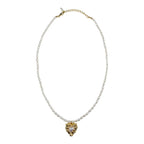 Natural Freshwater Heart-Shaped Pearl Collarbone Chain