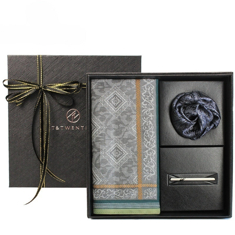 Personalized Cotton Embroidered Handkerchief – 2nd Anniversary Gift