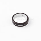 Customized Ebony Wood & 925 Silver Inlay Couple Rings - 5th Anniversary Handcrafted