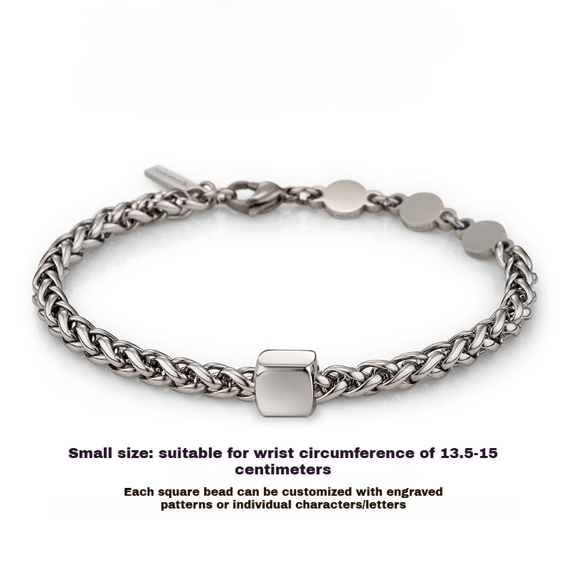 Customized Ge Cuban Bracelet - Ideal Iron Wedding Gift for Couples