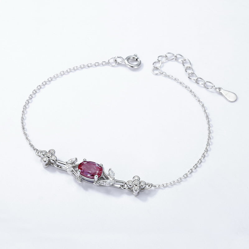 Silver Alexandrite Ins Style Personalized Bracelet