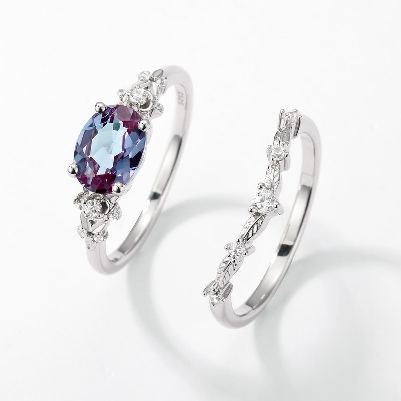 Alexandrite Personalized Stackable Ring