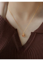 Customized Guava 4th Fruit & Flower Wedding Necklace - S925 Sterling Silver Engraved