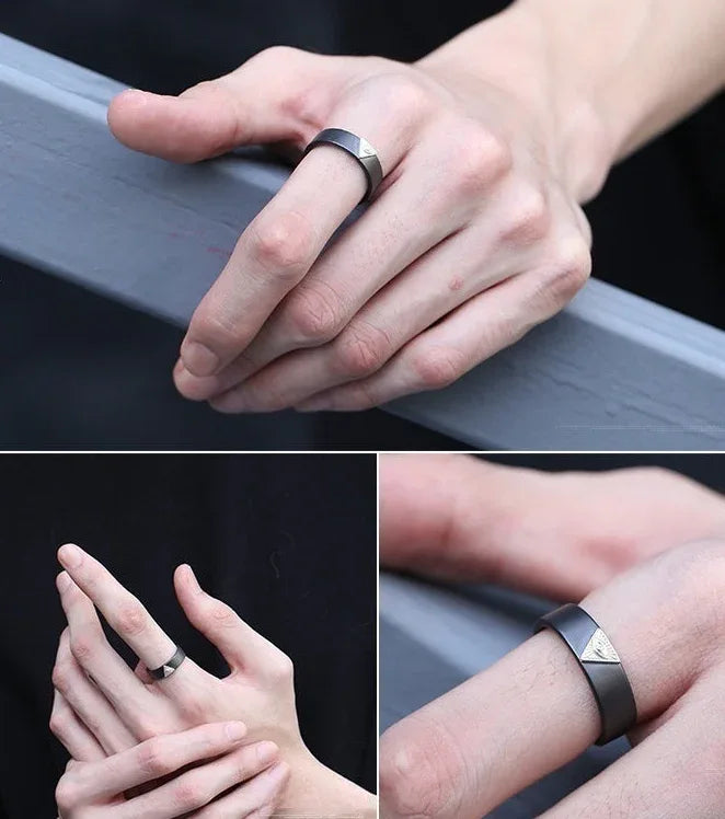 Artisanal Ceramic Evil Eye Ring - OOAKB