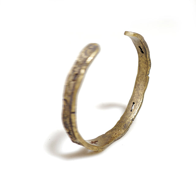 Customized Brass Medieval Engraved Cuff - 7th Anniversary Erfur Inspired