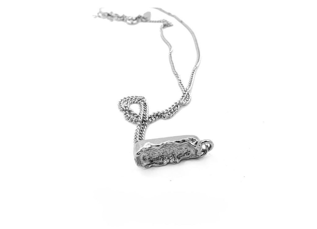 S925 Sterling Silver Tin Foil Ingot Necklace – Anniversary Gift for Her