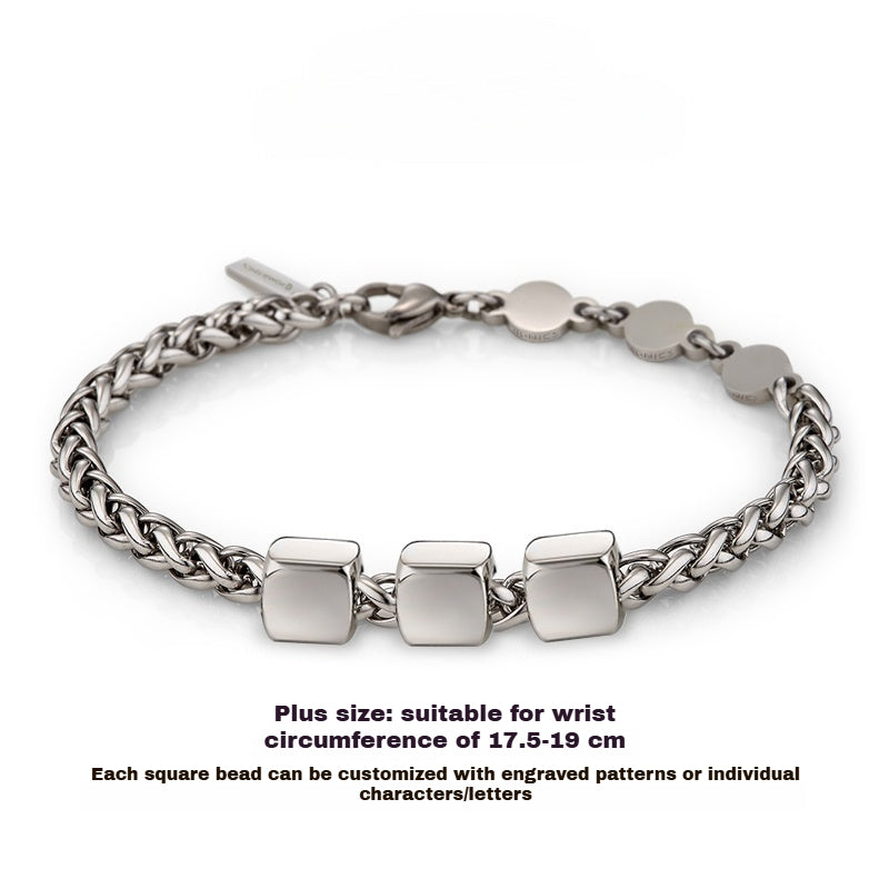 Customized Ge Cuban Bracelet - Ideal Iron Wedding Gift for Couples