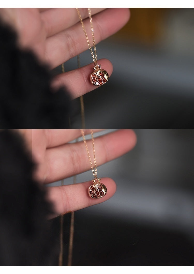 Customized Guava 4th Fruit & Flower Wedding Necklace - S925 Sterling Silver Engraved