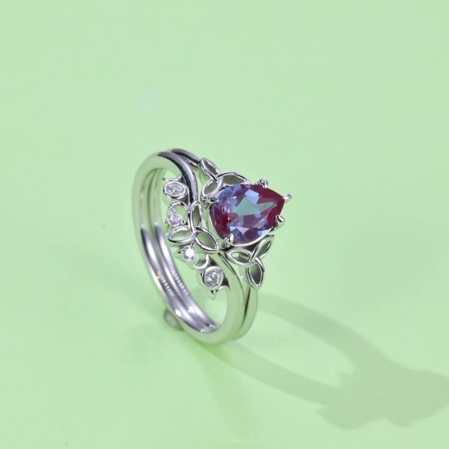 Alexandrite Personalized Stackable Ring