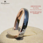 6th Anniversary Customized Tungsten Ring Iron Anniversary