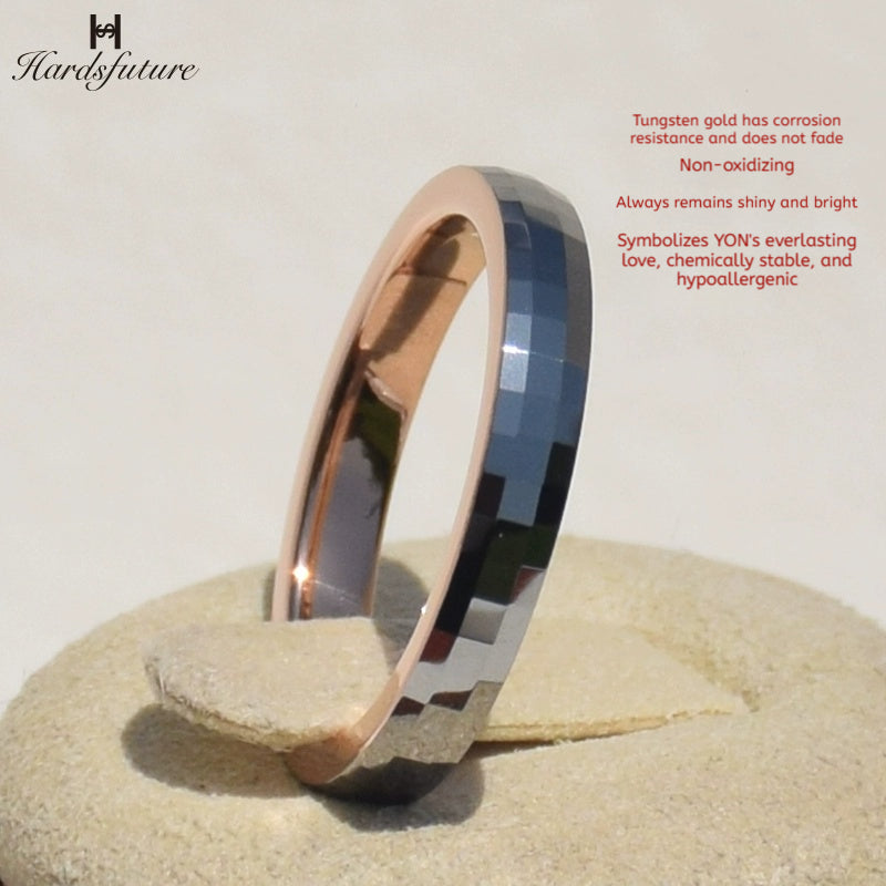 6th Anniversary Customized Tungsten Ring Iron Anniversary