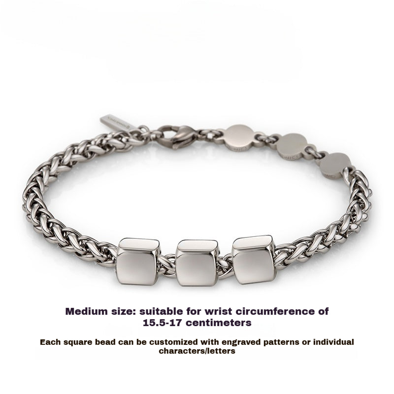 Customized Ge Cuban Bracelet - Ideal Iron Wedding Gift for Couples