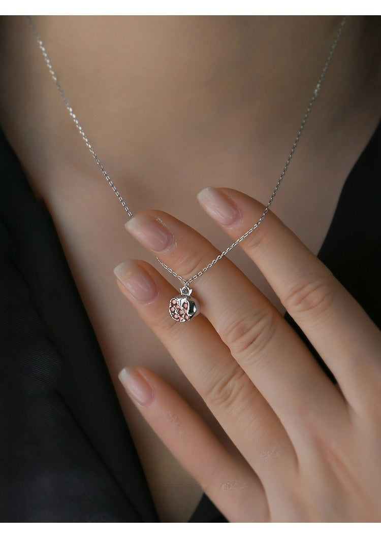 Customized Guava 4th Fruit & Flower Wedding Necklace - S925 Sterling Silver Engraved