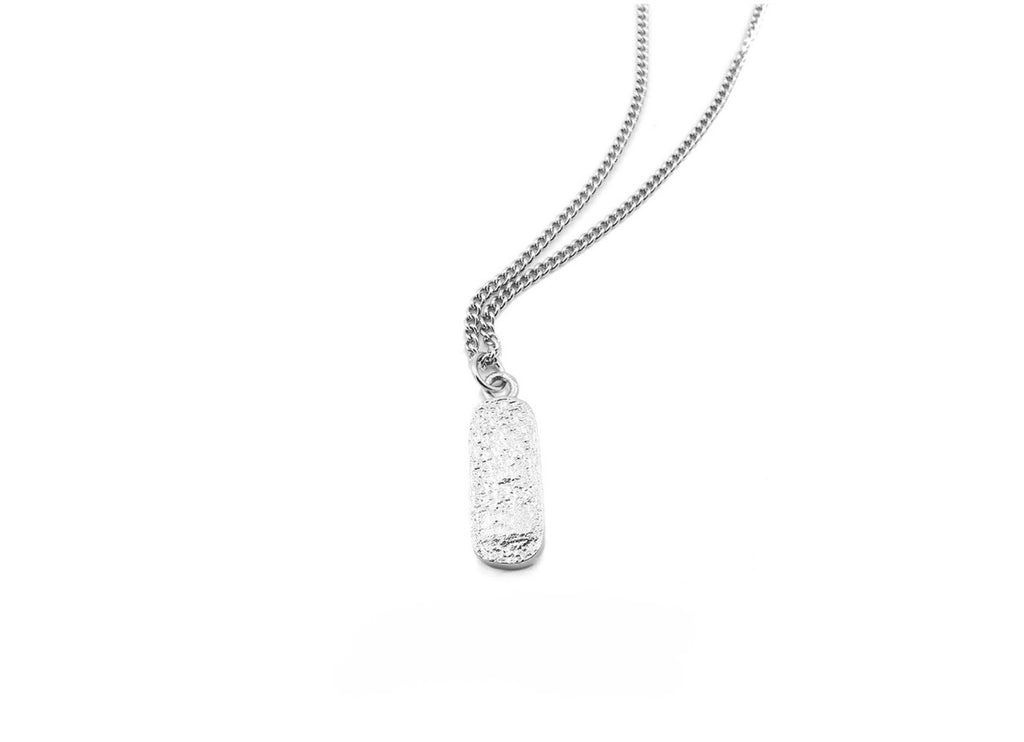 S925 Sterling Silver Tin Foil Ingot Necklace – Anniversary Gift for Her