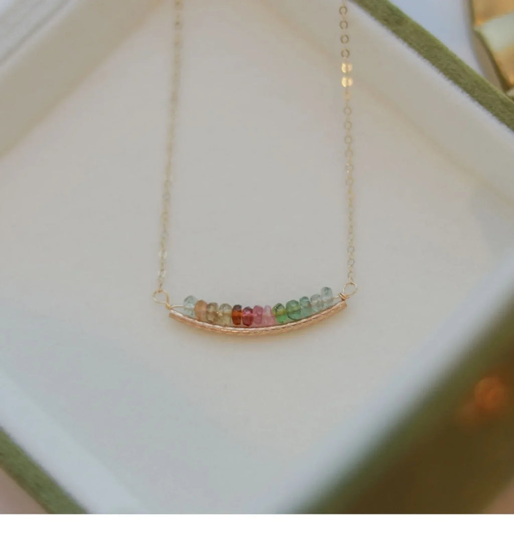 Hand - Cast Artisan Bronze Customized Smile Necklace: A Unique Bronze Wedding Gift for 8th Year - OOAKB
