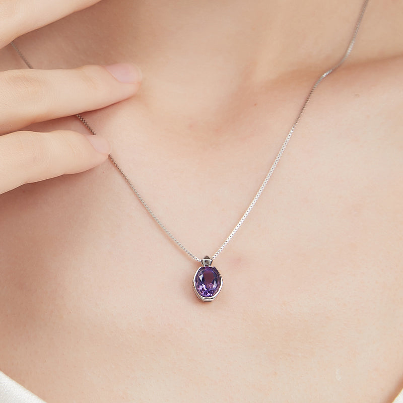 Purple Fantasy Series Natural Amethyst Collar Necklace