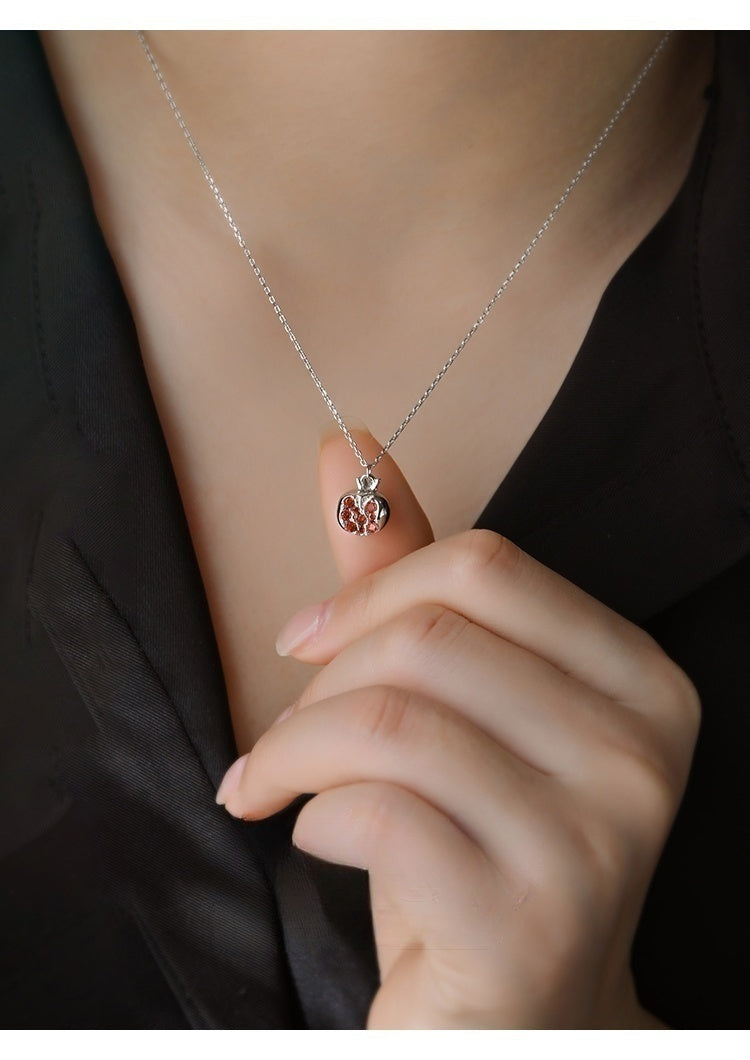 Customized Guava 4th Fruit & Flower Wedding Necklace - S925 Sterling Silver Engraved