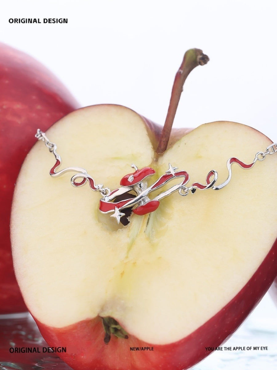 Customized Apple Star Ring 4th Fruit & Flower Wedding Bracelet - Eco-Copper Engraved