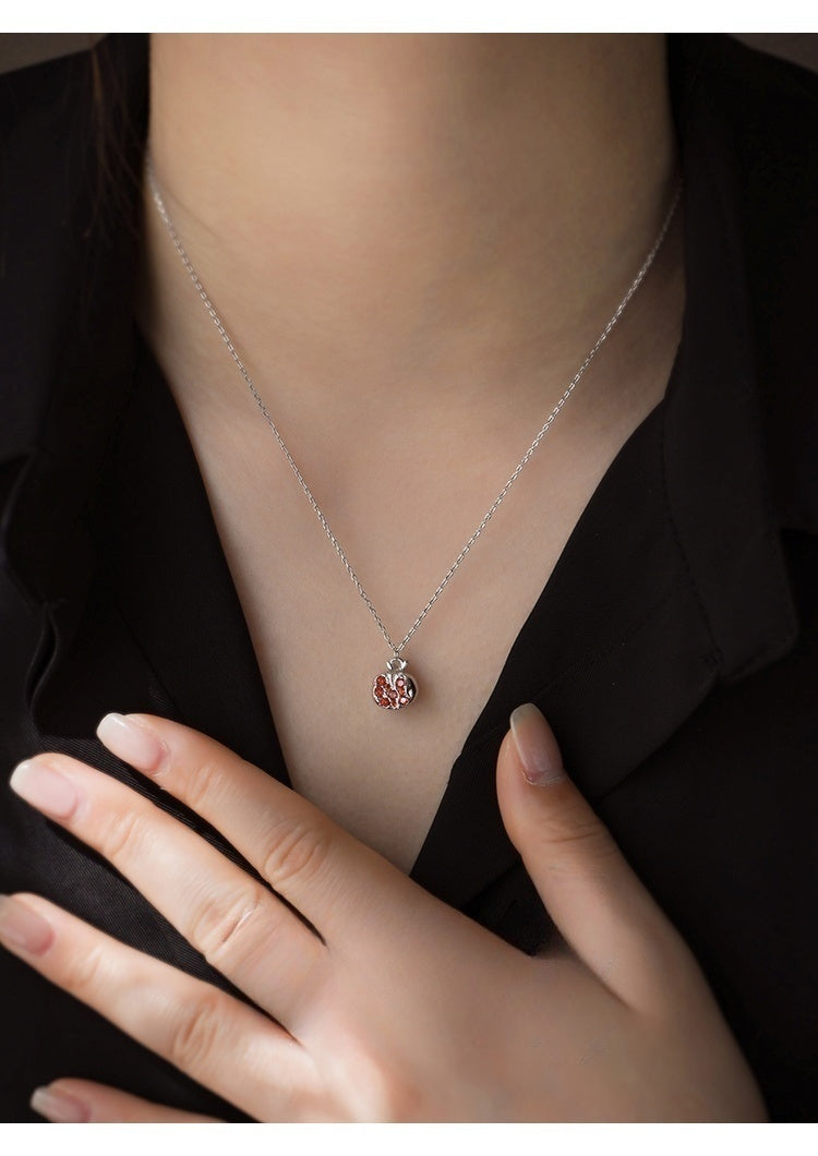 Customized Guava 4th Fruit & Flower Wedding Necklace - S925 Sterling Silver Engraved