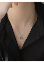 Customized Guava 4th Fruit & Flower Wedding Necklace - S925 Sterling Silver Engraved