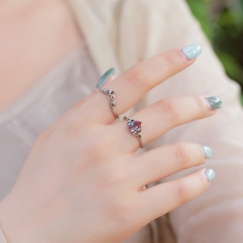 Alexandrite Personalized Stackable Ring