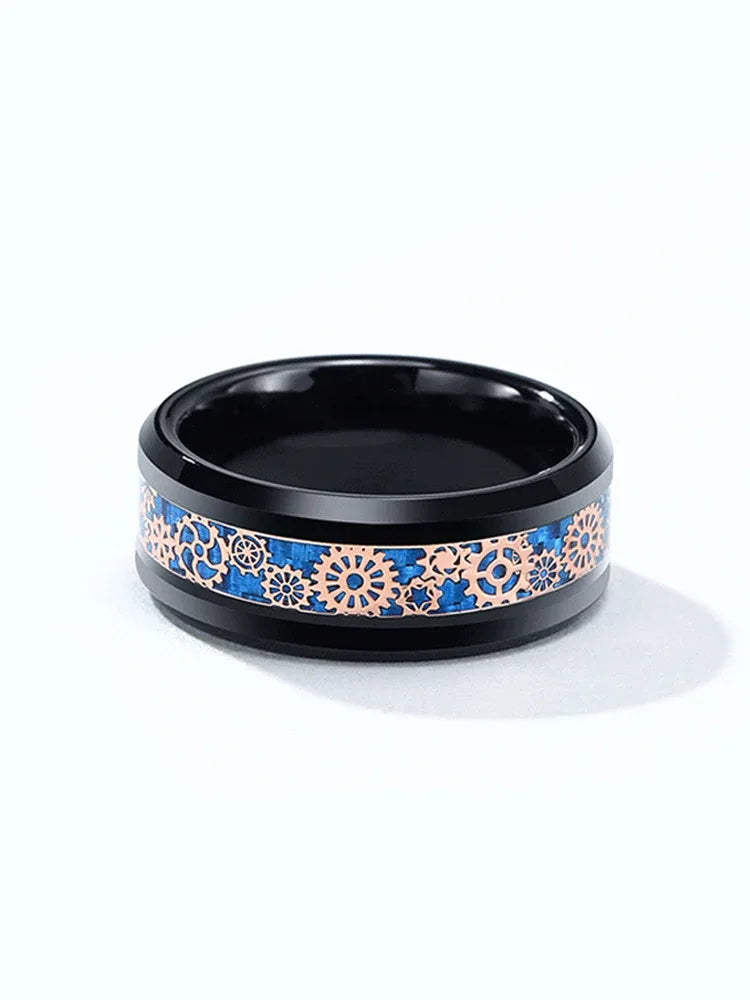 Ceramic Gear Tungsten Ring - OOAKB