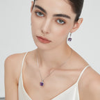 Natural Amethyst Light Luxury Collar Necklace