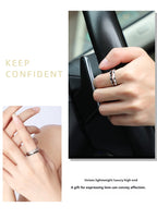 Customized 857 Tungsten Spinner Ring - 6th Iron Anniversary Engraved