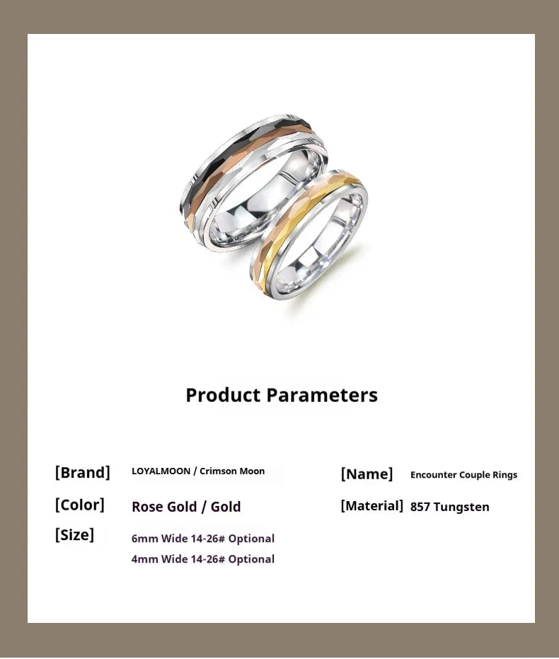 Customized 857 Tungsten Spinner Ring - 6th Iron Anniversary Engraved - OOAKB
