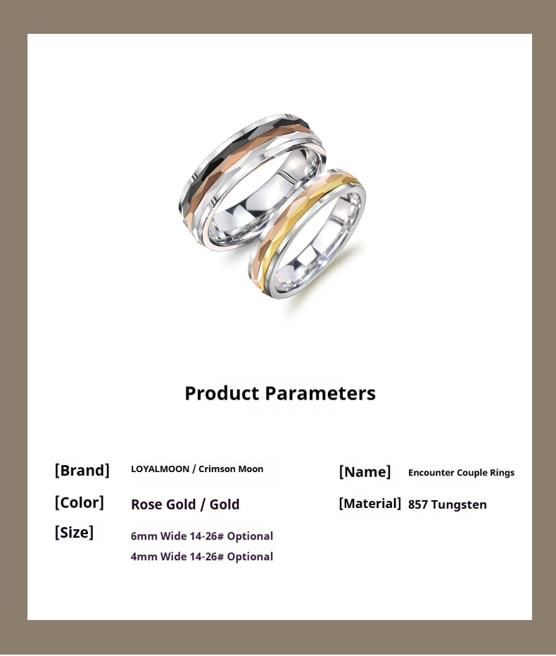 Customized 857 Tungsten Spinner Ring - 6th Iron Anniversary Engraved