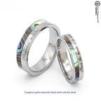 Customized Shell Couple Rings - Perfect Iron Wedding Gift