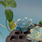 Handcrafted Leather Sculpture Flower Earrings, craftsmanship details
