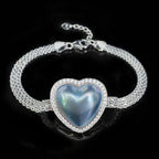 Aurora Iridescent Heart-Shaped Pearl Bracelet