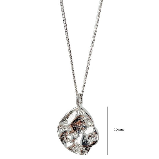 Customized Tin Foil Lava 925 Silver Couple Necklaces - 10th Anniversary