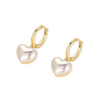 Niche Design Heart-Shaped Pearl Ear