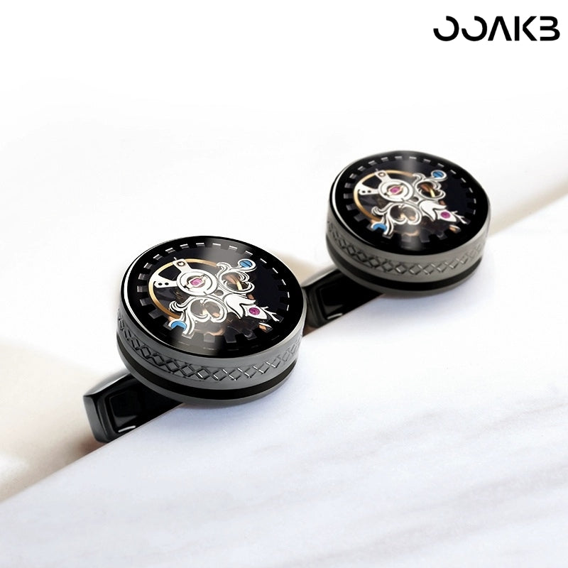 Customized Paper Wedding Tourbillon Gear Cufflinks - Engravable